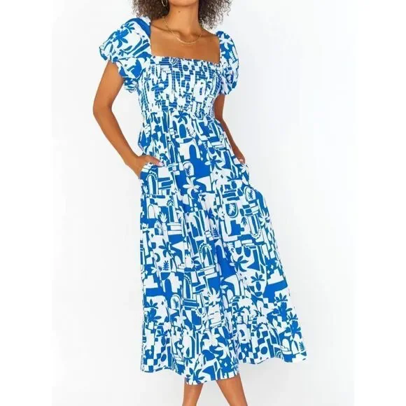 SHOW ME YOUR MUMU Afternoon Tea Midi Dress NEW NWT